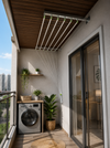Dry My Clothes Cantilever Wall-Mounted Clothes Drying System